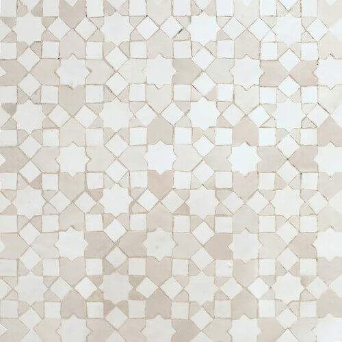 White Moroccan Tile 01
