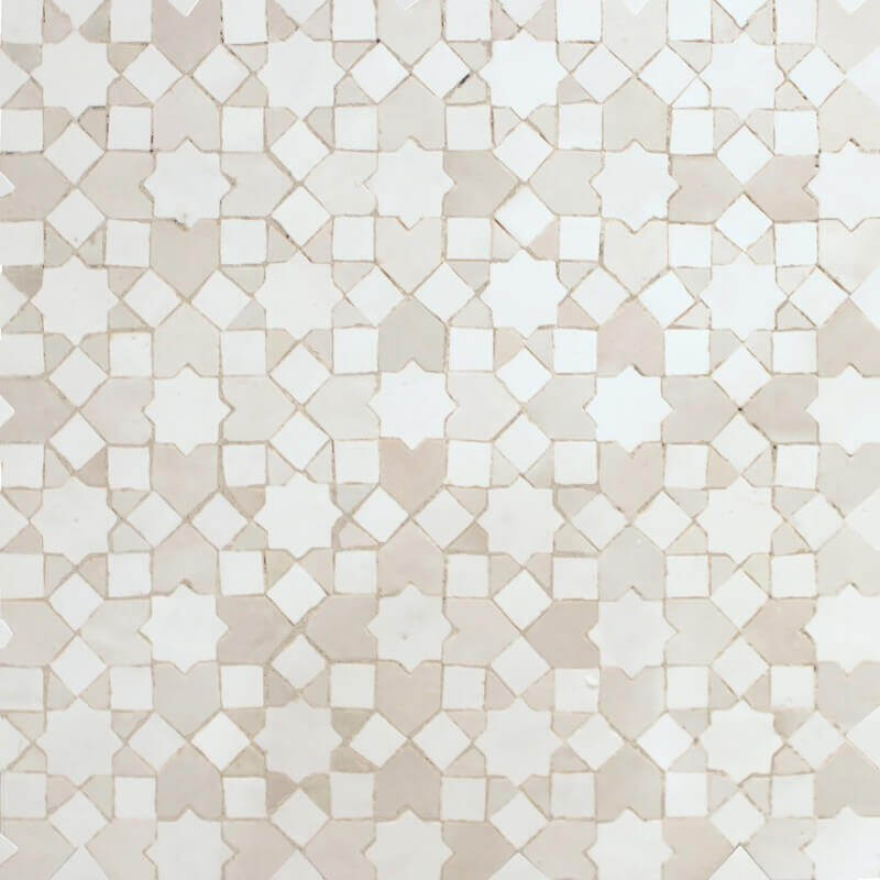 White Moroccan Kitchen tile
