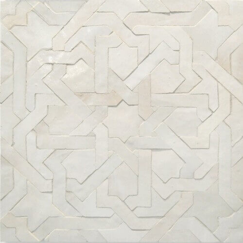 White Moroccan Tile 03