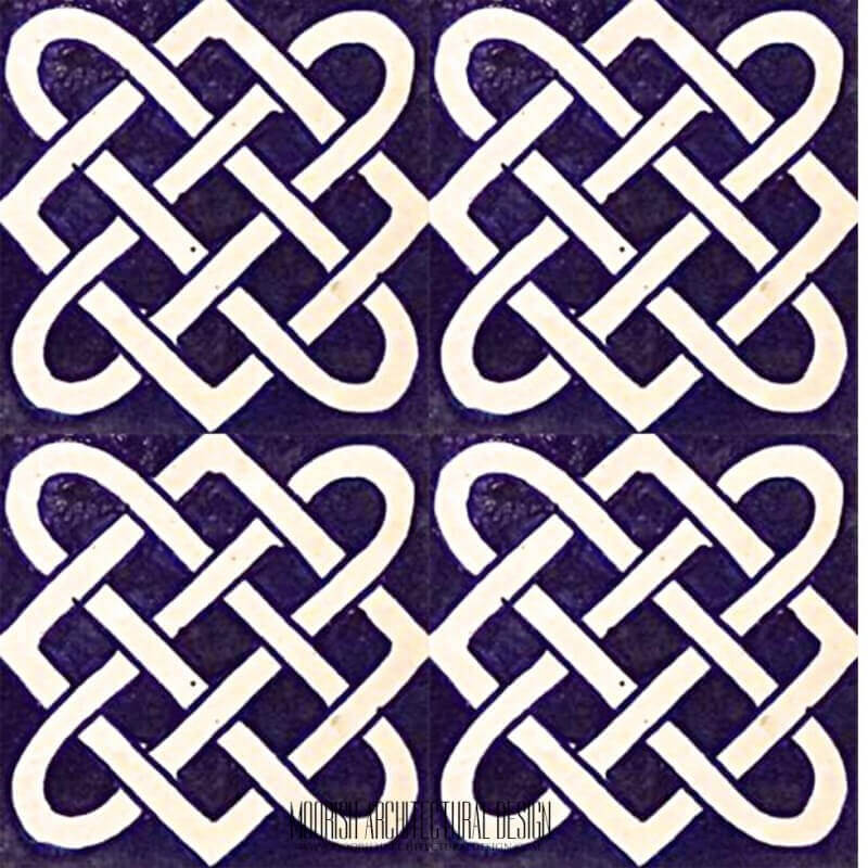 Kitchen wall tile blue ceramic 