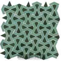 Green Moorish Bathroom Tile