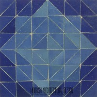 Moroccan Blue Floor Tile Design