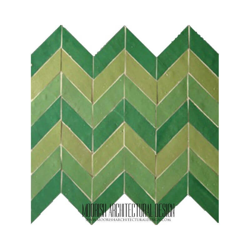Moroccan herringbone Kitchen Tile pattern