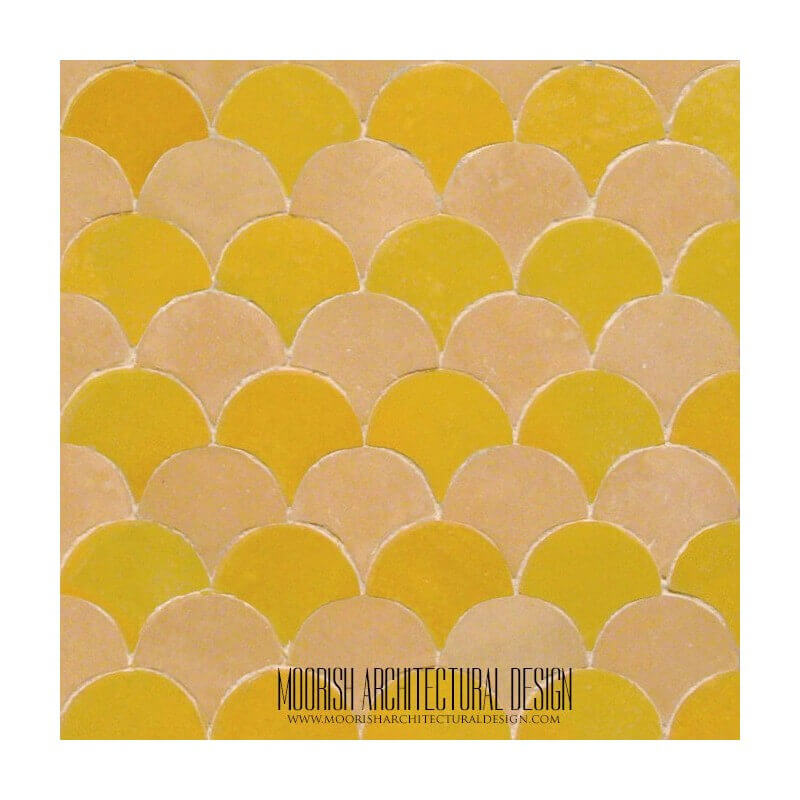Yellow Fish Scales Tile