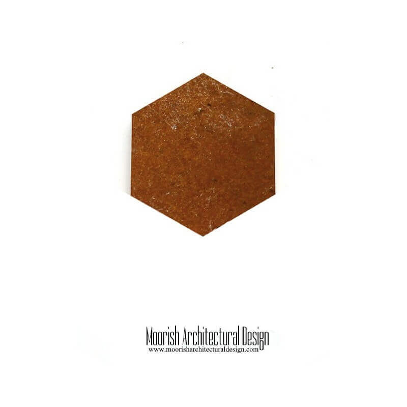 Brown Zellige Hex Tile