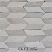 White Zellige Moroccan Tile