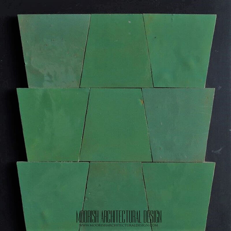 Green Zellige Tile mosaic