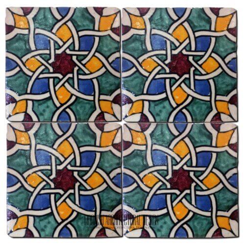 Moroccan Hand Painted Tile 20