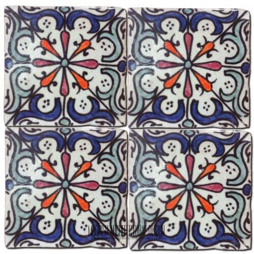 Moroccan Hand Painted Tile 21