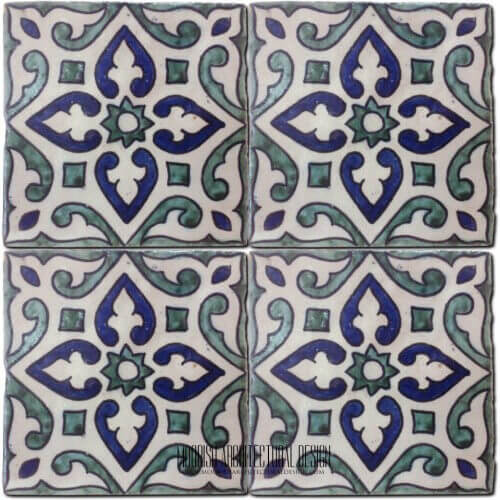 Moroccan Hand Painted Tile 22