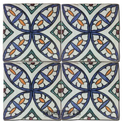 Moroccan Hand Painted Tile 14