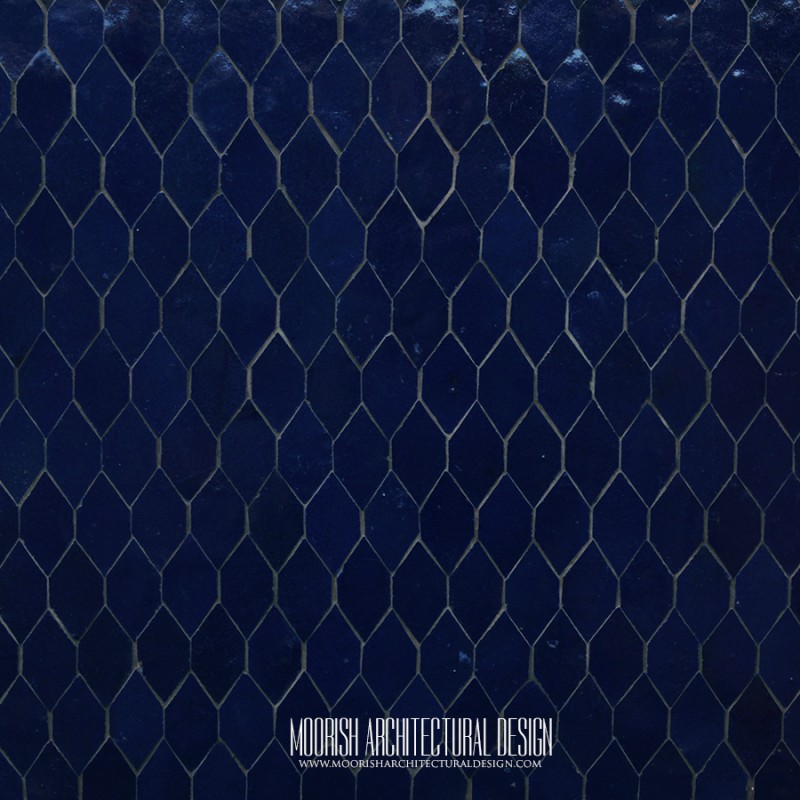 Blue Moroccan Shower Tile New York