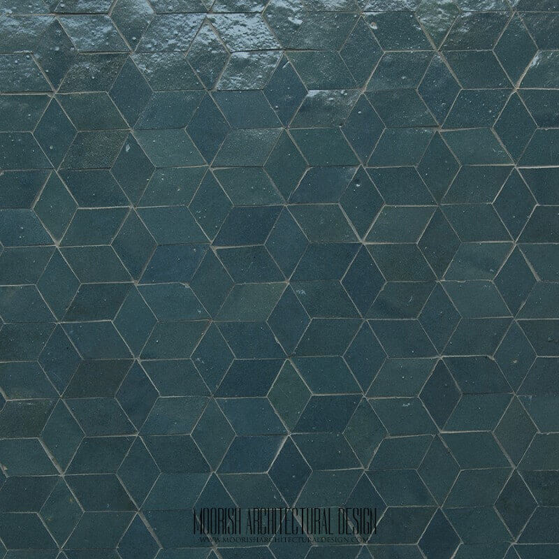 Blue Moroccan Pool Mosaic