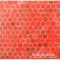 Red Hexagon Tile