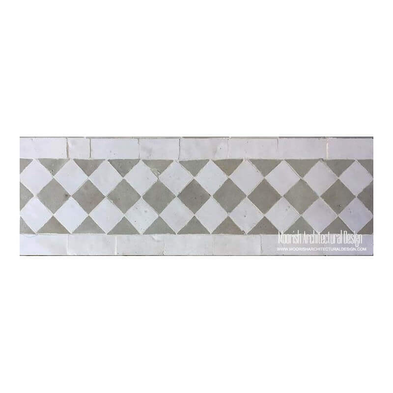 Moorish Style Tiles for Pool Waterline 