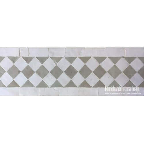 Moorish Style Tiles for Pool Waterline 
