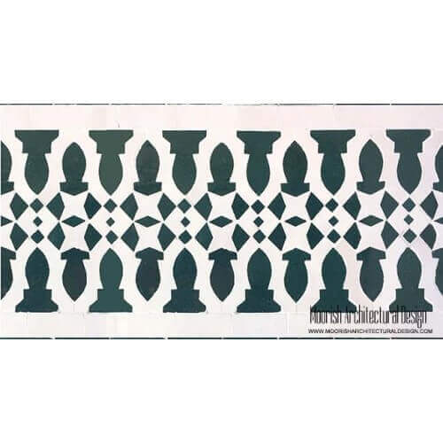 Moorish Waterline Tile Design