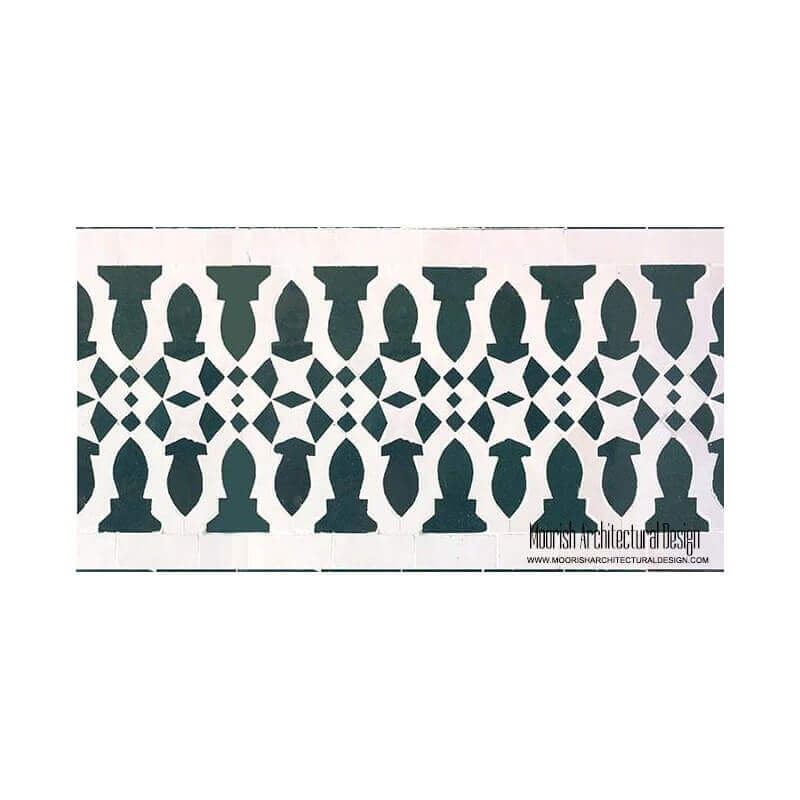 Moorish Waterline Tile Design