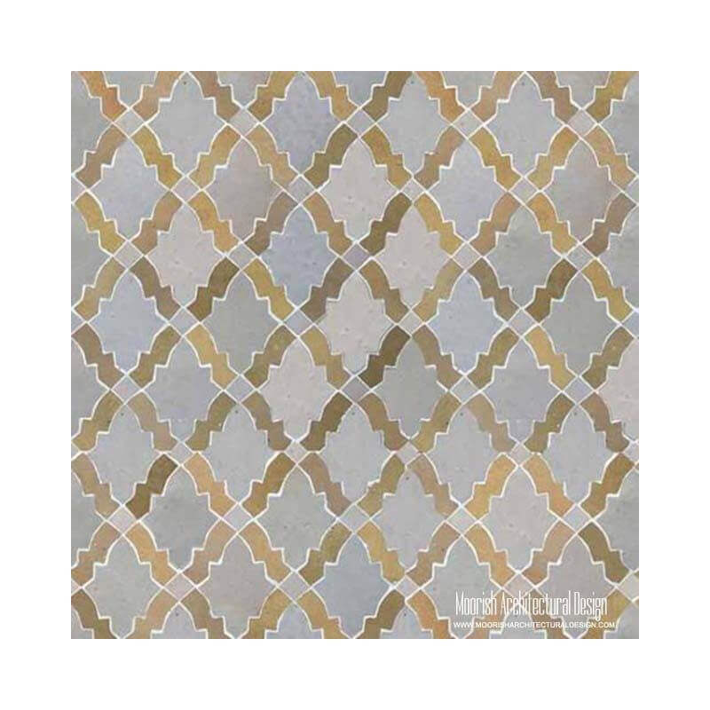 Moroccan kitchen tile backsplash