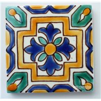 Green Mediterranean ceramic Tile