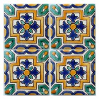 Green Mediterranean ceramic Tile