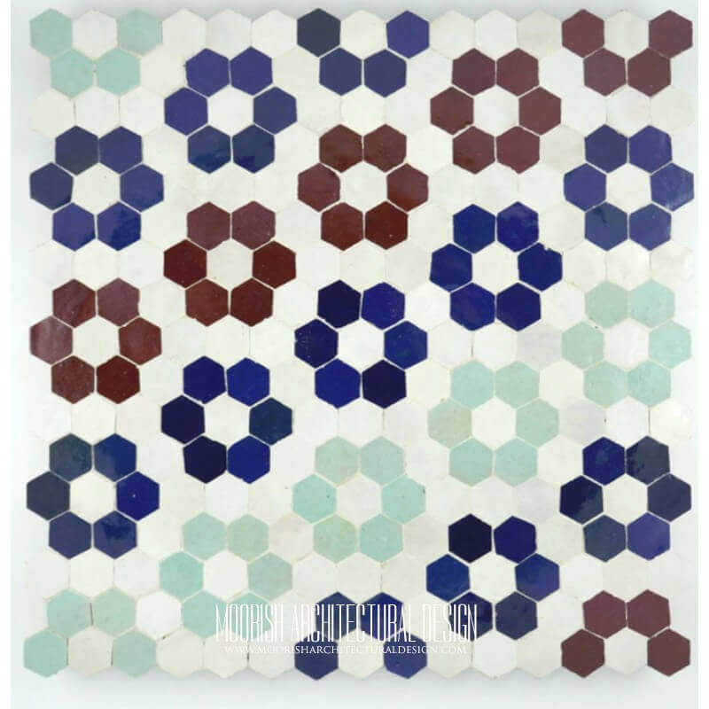 Green Moroccan Kitchen Tile