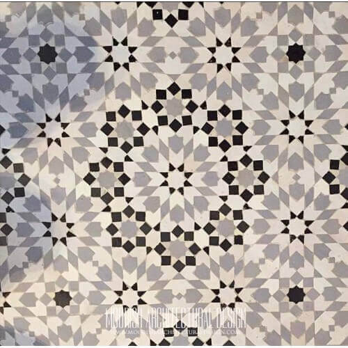 Moroccan tile backsplash