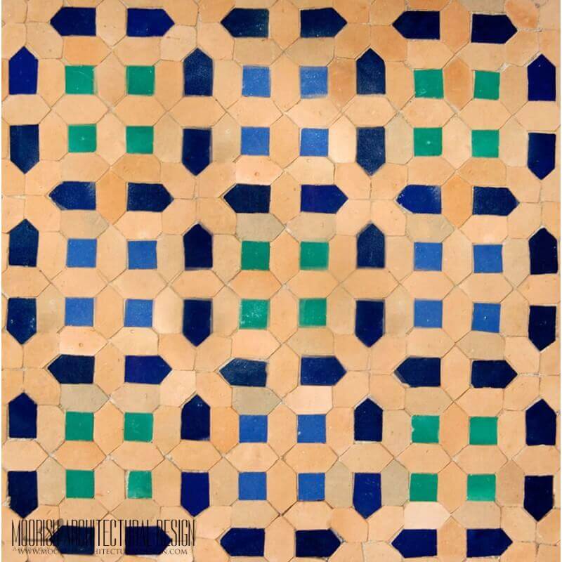 Moroccan tile backsplash
