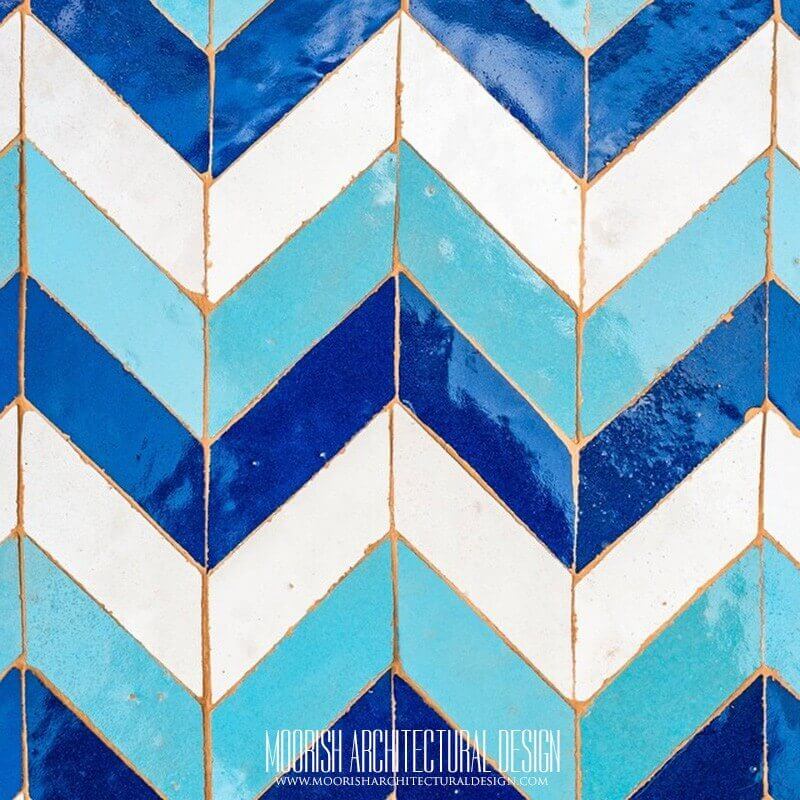 Moroccan Floor and wall tiles in the Moscow, Russia