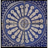 Blue Moroccan Tile Santa Barbara California
