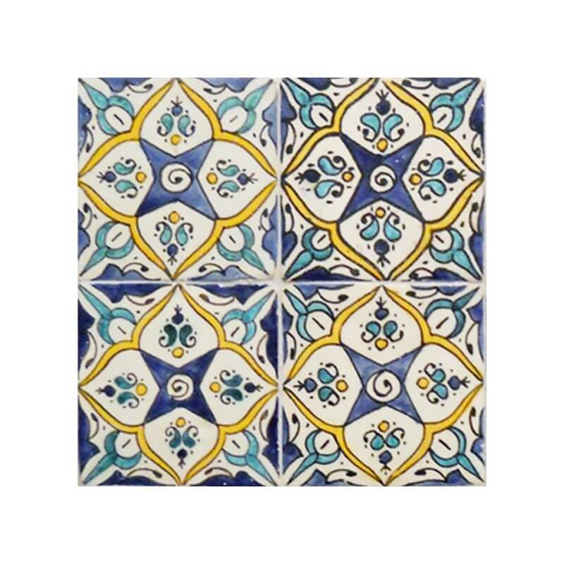 Moroccan Hand Painted Tile 03