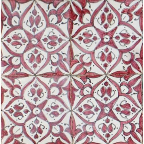 Red and White Spanish Tile