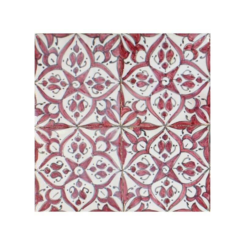 Red and White Spanish Tile