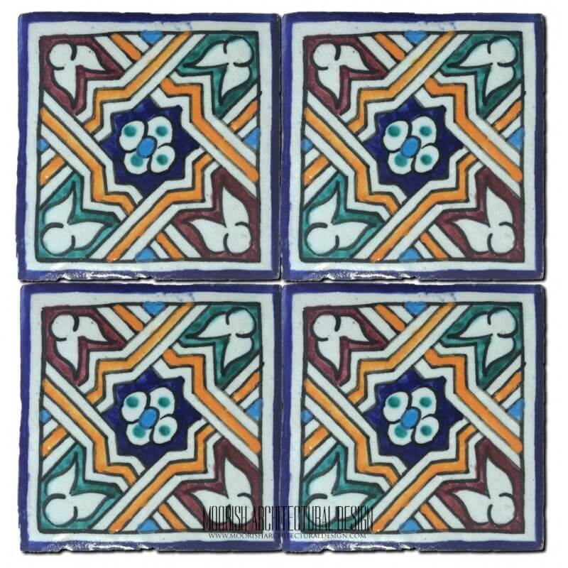 Spanish colonial pool tile
