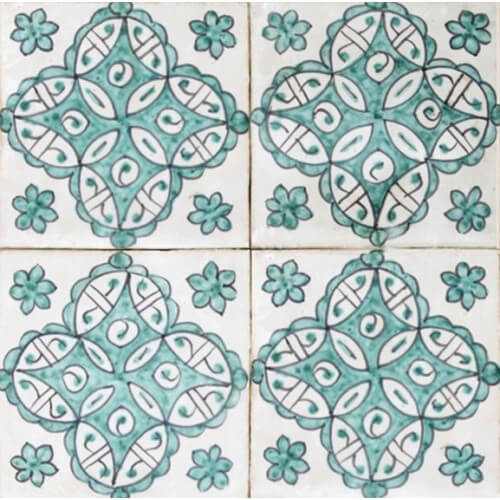 Moroccan Hand Painted Tile 13