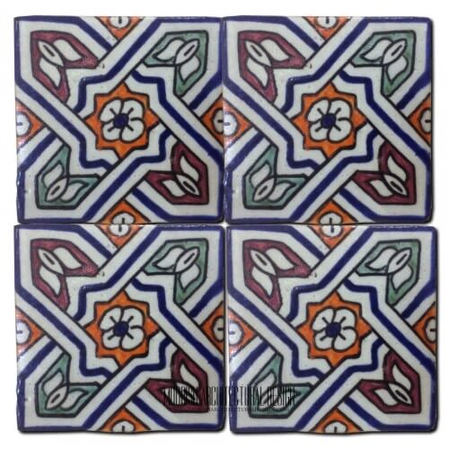 Moroccan Hand Painted Tile 23