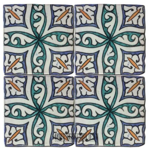 Moroccan Hand Painted Tile 33