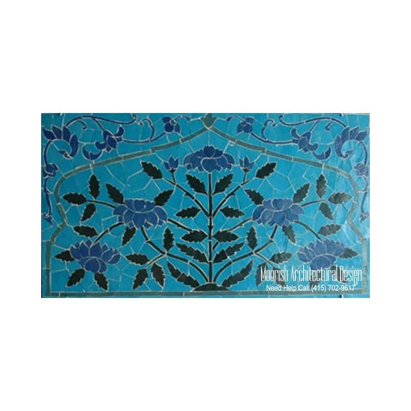 Bathroom mosaic tile murals design ideas