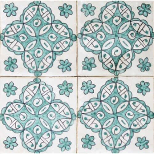 Moroccan Hand Painted Tile 10