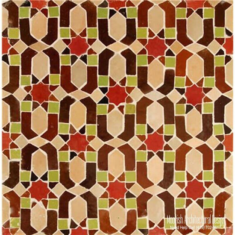 Red Moroccan Tiles