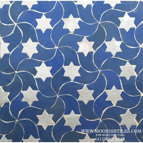Blue Moroccan Tile kitchen