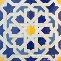 White Moroccan Tile Backsplash