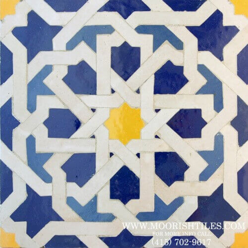 White Moroccan Tile Backsplash
