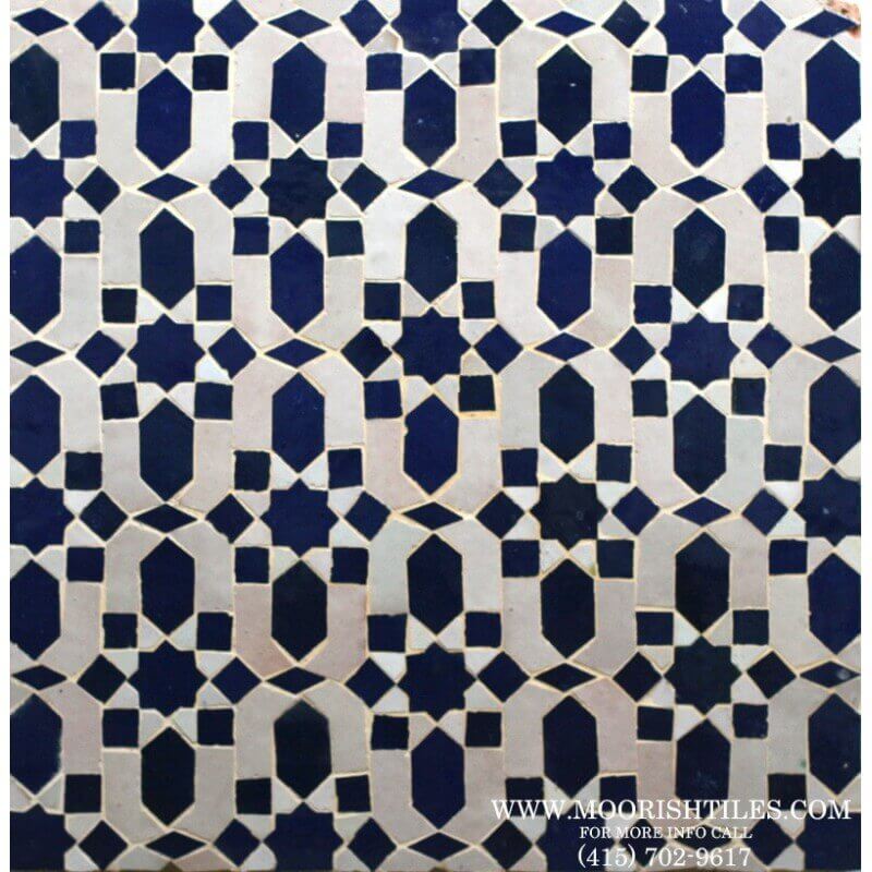 Moroccan shower tile