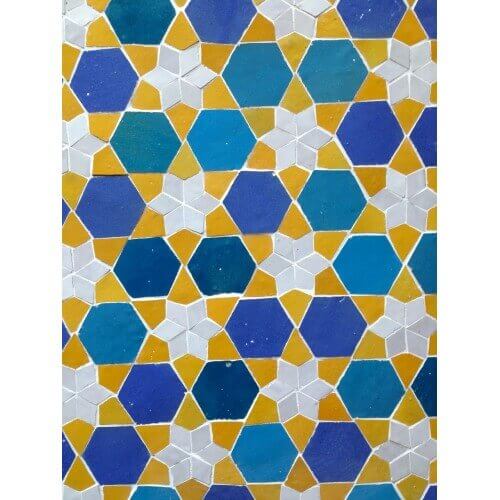Moorish pool tiles