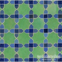 Moroccan shower wall tile
