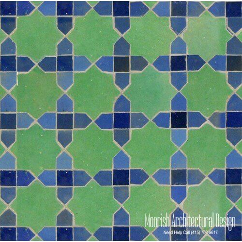 Moroccan shower wall tile
