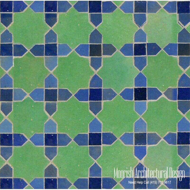 Moroccan shower wall tile
