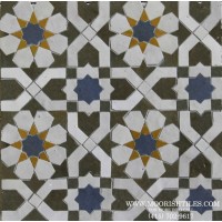 Moroccan pool deck tile