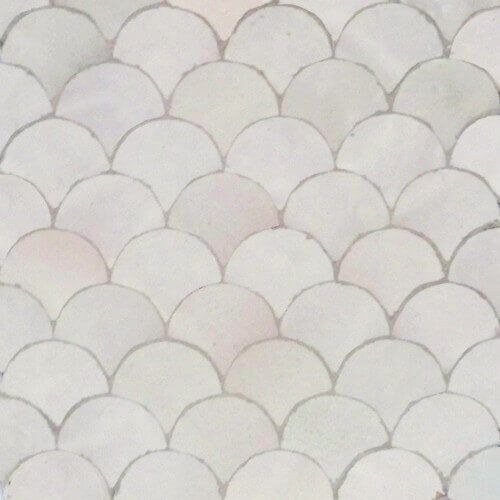 White Moroccan Pool tile Santa Barbara California
